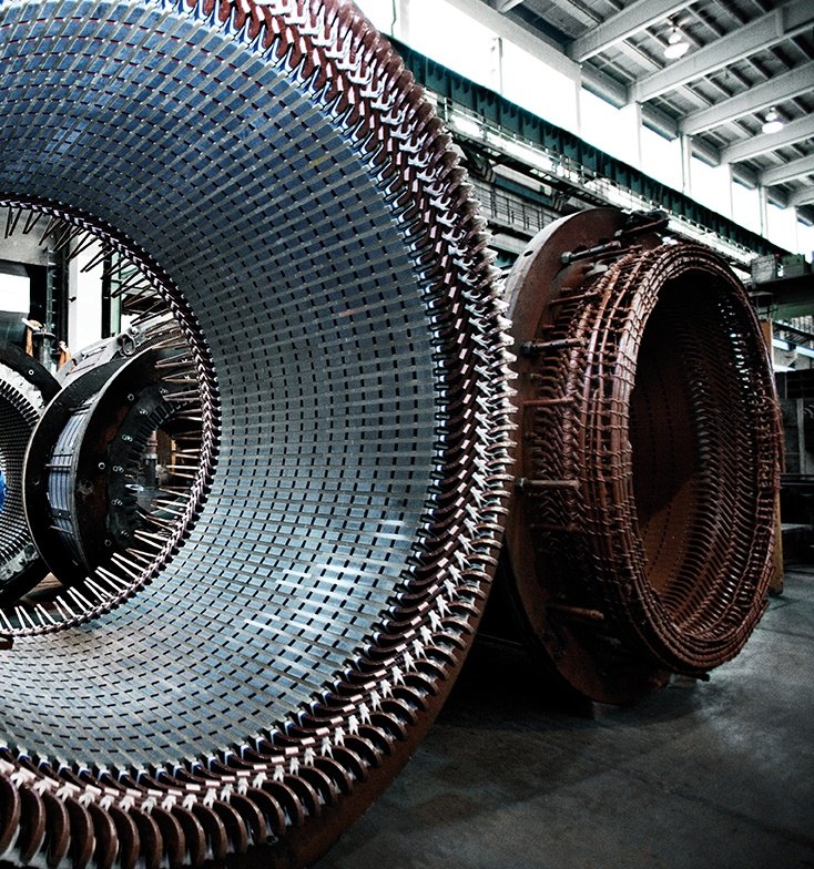 Motor stator winding